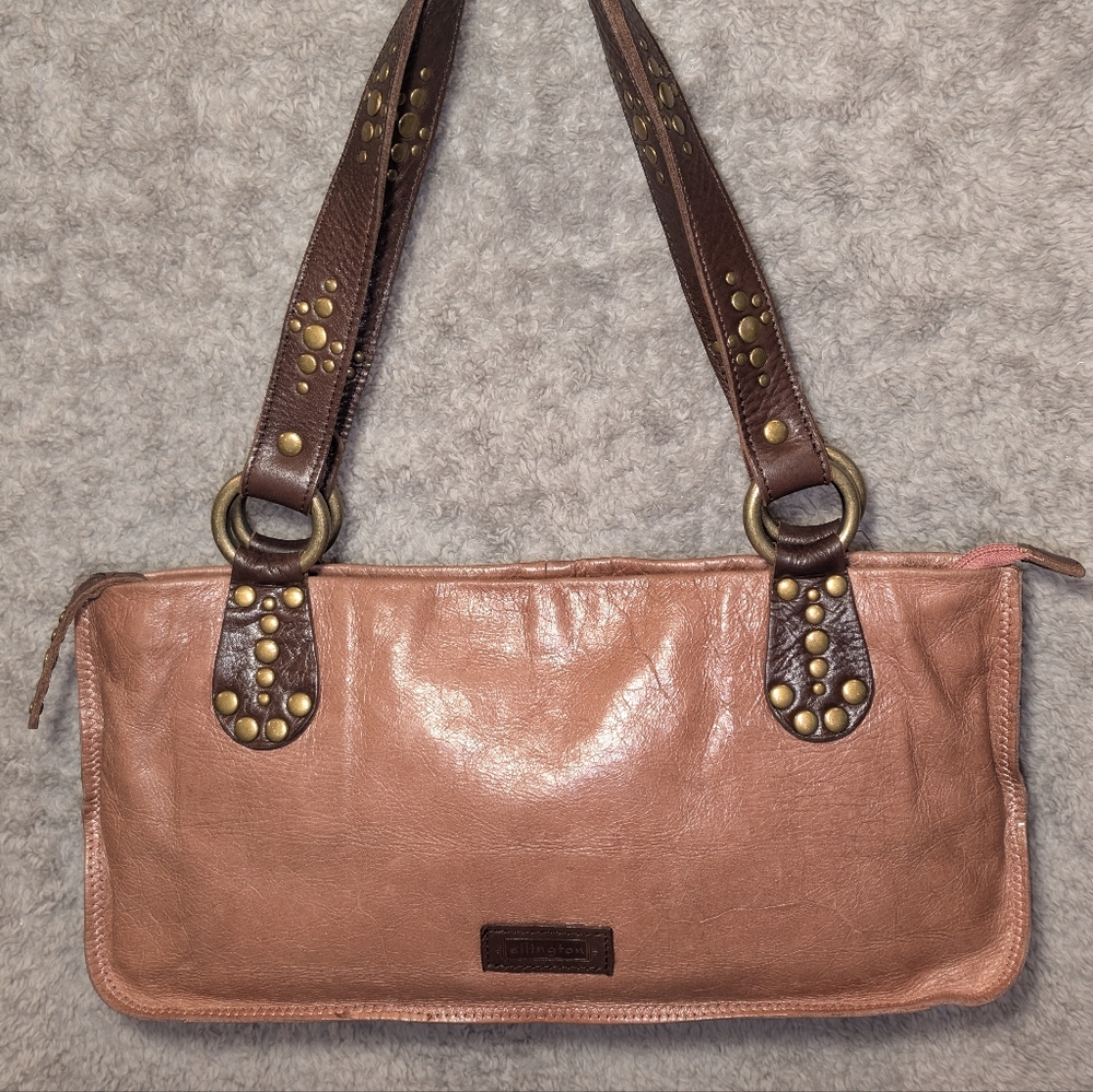 🩷Ellington Leather Goods🩷 Vintage Light Brown Studded Shoulder Bag